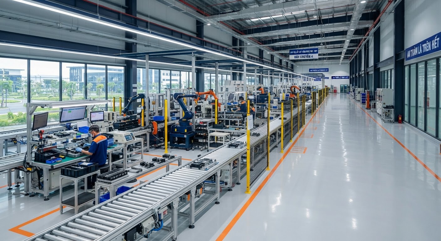Tuyến băng tải vật liệu xây dựng