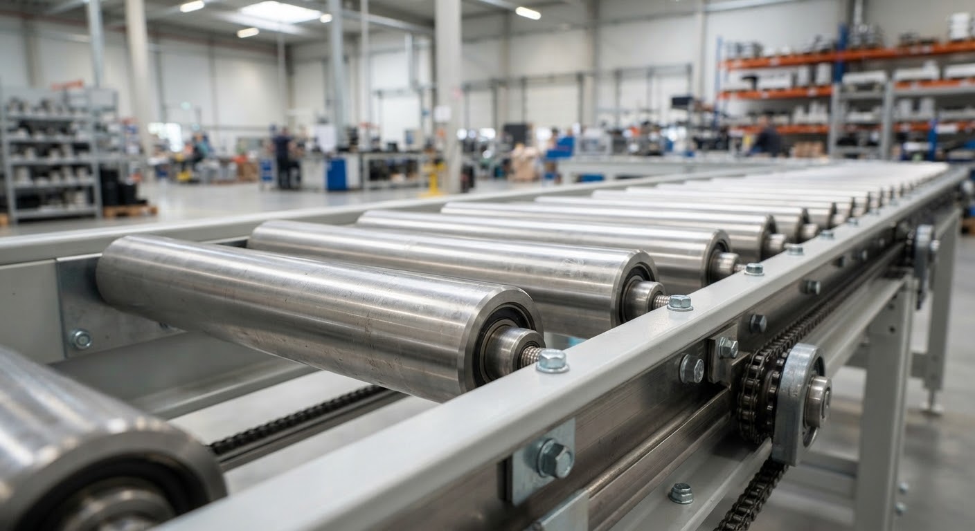 Băng tải PVC trong nhà máy thực phẩm