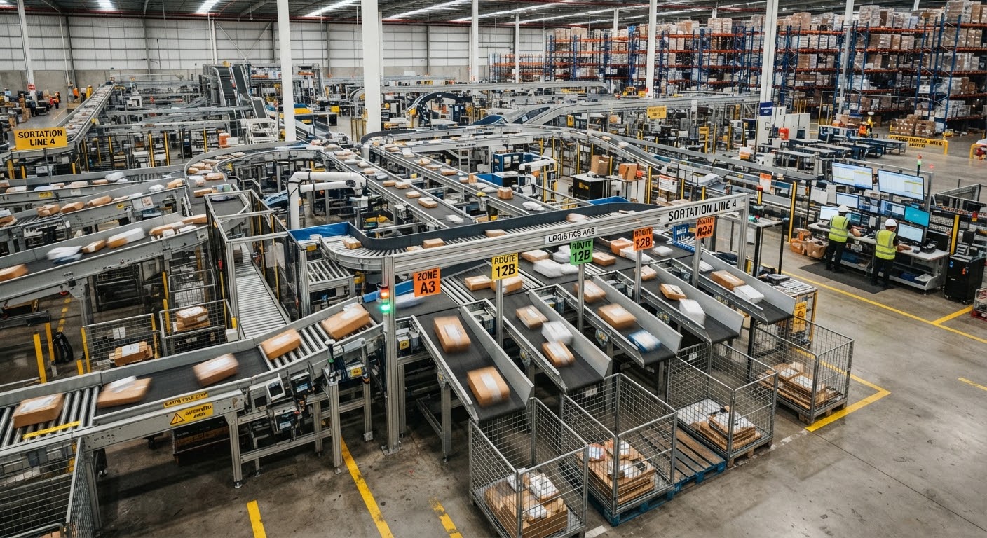 Automated warehouse sorting system